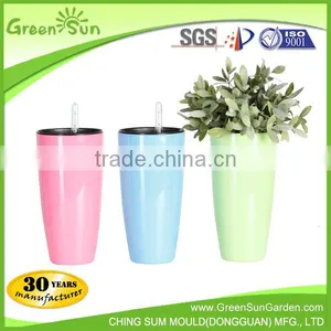 Vertical Tower Garden Self Watering Flowers Plastic Planter Planter Pots thumbnail-1