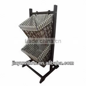 Cheap Wood Cabinet With Willow Baskets thumbnail-1