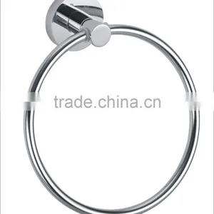 Bathroom Accessory Wall Mounted Round Stainless Steel Towel Ring thumbnail-2