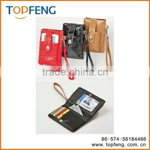Cell Phone Wallet/leather Cell Phone Case/PU Purse thumbnail-1