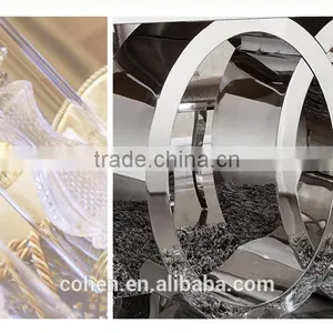 Luxury Audi Symbol Stainless Steel Frame Rectangle Luxury Dining Table and Chairs thumbnail-2