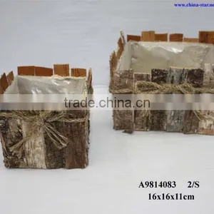 Plantting Baskets Birch Bark thumbnail-1