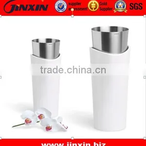 Stainless Steel Outdoor Decorative Vases thumbnail-1
