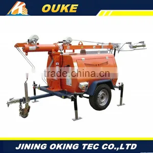Professional Portable Tower Light With High-quality,OKHQ-ZM1000A Mobile Lighting Tower thumbnail-6