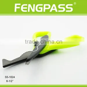 S5-1024 6.5 Inch 2Cr13 Stainless Steel Blade With Plastic Handle Pattern Cutting Scissors thumbnail-4