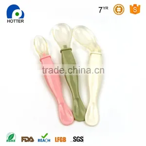 100% Food Grade Silicone Baby Spoon thumbnail-1