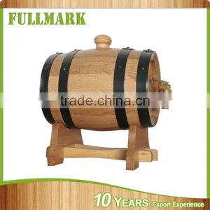 High Quality Wooden Keg Small Wood Barrel thumbnail-1