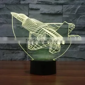 Touch Switch LED Light Home Decor Boys Gift 3D Vision Night Lamp thumbnail-3