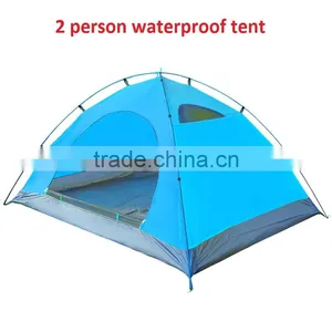 Portable Climbing Camping Hiking Season Use Colorful Waterproof Double Layer 2 Person Lovers Folding Beach Tent thumbnail-1