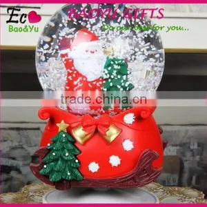 Hot Sale Christmas Gifts Polyresin Snow Globe With Music Box thumbnail-1