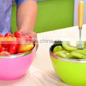 Personalized Heat Proof Handle Large Antique Metal Stainless Steel Mixing Bowl thumbnail-5
