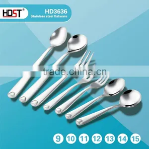 2015 Hot Sale Fashion Water Drop Type Handle Hotel 16pcs Cutlery Set thumbnail-3