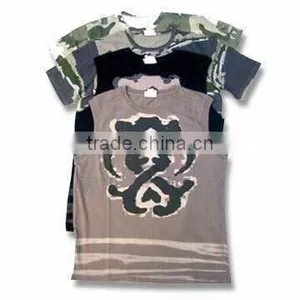 Men's Knitted Cotton T-shirts Available With Water Printing, Rubber Printing and Transfer Printing thumbnail-1