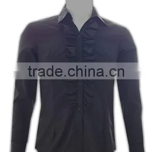 ISO 9001 Audit Factory Tailored Fashionable Ladies Formal Dress Shirt thumbnail-2