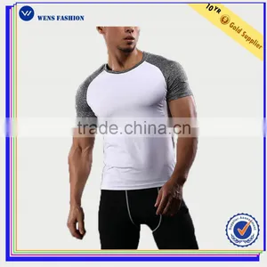 Custom Yoga Sports Wear Training Round Neck PlainT-Shirt For Men Fitness T Shirt thumbnail-1