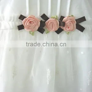 Soft Tulle Baby Girls Dress Designs Short Sleeve Clothes for Summer thumbnail-5