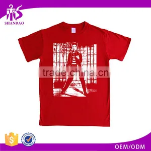 Guangzhou Shandao Casual Summer O-Neck Short Sleeve 160g 100% Cotton Thailand Red Rock Of The T Shirts thumbnail-1