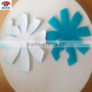 Blue and White Adhesive Backed Hook and Loop Tape / Unnapped Hook and Loop thumbnail-1