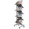 Trade Shows Double Side Literature Postcard Magazine Display Rack Floor Stands 8 Shelves thumbnail-1