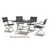 Iron Dining Set Outdoor Steel Furniture (BZ-DS004) thumbnail-1