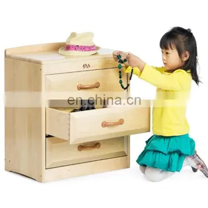 School Storage Furniture Kids Cabinet Children Wood Toy Cabinet Kids Wooden Toy Storage Cabinet thumbnail-2
