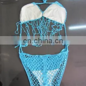 Missadola Knitted One Piece Crochet Swimsuit thumbnail-2