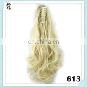 Natural Colors Long Curly Drawstring Synthetic Ponytail Hair Extensions HPC-0163 thumbnail-5