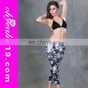 Wholesale Cheap Women Floral Slimming Leggings thumbnail-1