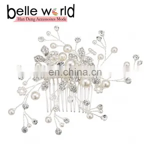 Bride Pearl Floral Hair Accessories Hair Fork Decoration Wedding thumbnail-5