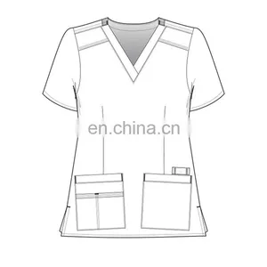 EXW Price Scrub Uniform Hospital Uniform Design thumbnail-4