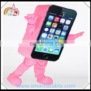 Colourful Mobile Phone Mascot Costume, Adult Fur Moving Costume thumbnail-3