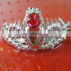 Carnival Cheap Children Prom Small Princess Mini Plastic Crown PH-0036 thumbnail-1