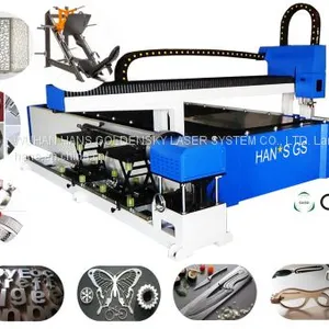 1500W Steel Pipe Laser Cutting Machine For Mechanism Parts , Kitchenware thumbnail-1