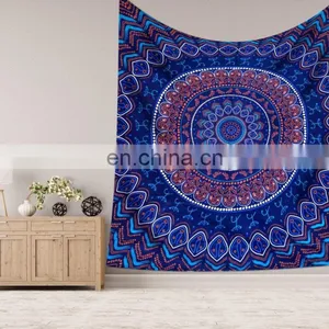 The New African Mandala Queen Size Handmade Decor Tapestry Indain Bedspread Wall Hanging thumbnail-1