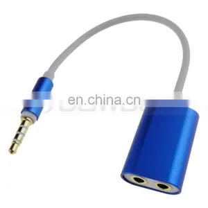 3.5mm AUX Audio Splitter Cable Earphone Headphone Adapter Male to Female thumbnail-4