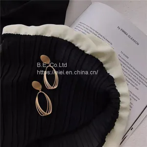 Costume Brass Earring Jewelry With CZ, Gold Earring With Gold Plated, Imitation Jewelry (KE3182) thumbnail-2