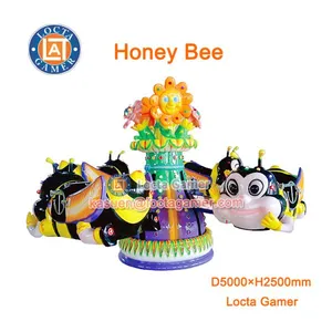 Zhongshan Rotating Kids Rides Mini Honey Bee for Sale 8 Seat Honey Bee, Can Control, up and Down Rotate, Kiddie Rieds thumbnail-1