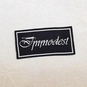 Fashion Customized Sewing Labels Shirt Bags Garment Label Tag Woven Labels for Clothes,Garment Cloth Label, Shirt Woven Label Wholesale,Label thumbnail-1