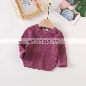 Long Sleeve Unisex Kids Sweater Oversized Knitwear Kids Pullover thumbnail-2