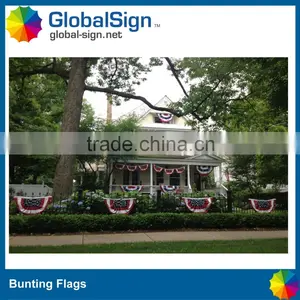 American Flag Bunting, Patriotic Bunting and Solid Color Bunting Fabric thumbnail-1