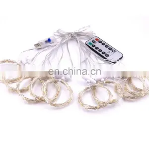 Amazon USB Supply Remote Control Led Light Curtain for Home Holiday Decoration thumbnail-2