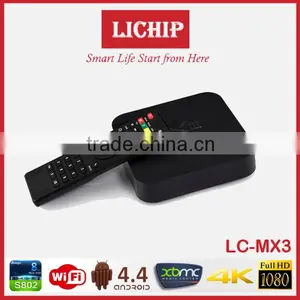 Smart Wifi Android 4.4 S802 1080P 4k LC- MX3 MXIII TV Box thumbnail-5