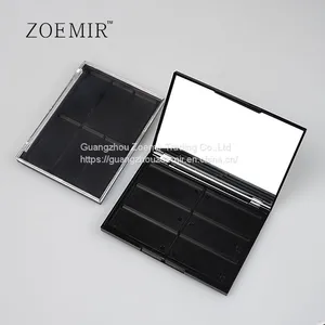 Cosmetic Packaging Vendor Square 6 Colors Lip Palette With Mirror thumbnail-5