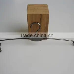 Popular Metal Woman Lingerie Hanger Moon Shape Wooden Hanger thumbnail-1