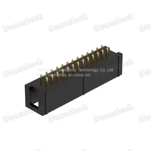 Denentech 2.54mm H9.0 W8.80 Dual Row Straight DIP Box Header thumbnail-4