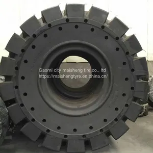 Solid Tire 26.5-25 Roller 60 Forklift Engineering Solid Wheel Mining Loader Explosion-proof Wear thumbnail-2