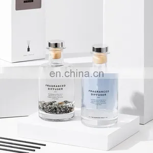 200ml Natural Fragrance Oil Crystal Stone Reed Diffuser for Home Aroma Air Freshener Custom Home Aroma for Home Decoration thumbnail-5