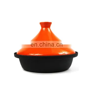 Nonstick Cookware Sets Tagine Moroccan Cooking Cast Iron Tajine With Ceramic Dome thumbnail-4