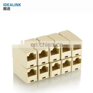Hot Selling RJ45 Network Changer Female LAN Extension Adapter Connector thumbnail-2