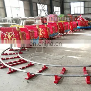 Amusement Equipment Kids and Adult Track Train Amusement Electric Train Rides thumbnail-5